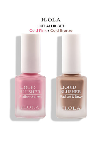 h.OLA Likit Allık Seti Cold Pink&Cold Bronze
