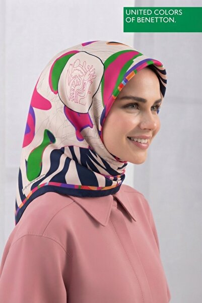 United Colors of Benetton SIENA DESENLİ EŞARP -1009-90*90