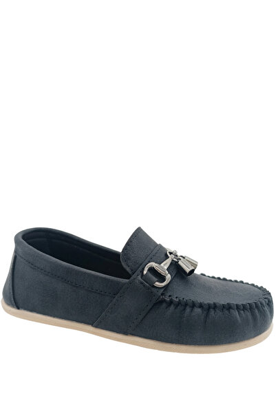 Rexba Pantofi confortabili Daily Rock loafers pentru băieți - Negru - ROCK01-S