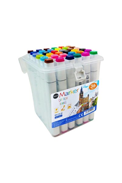 Dörtel Tedarik Boxed Double-Ended Marker Pen Multi-Color 1101 1816