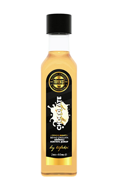 By Tüfekçi Beyaz Çikolata Aromalı Kahve Şurubu 60 ml | Yoğun Lezzet | Yeni Fo...