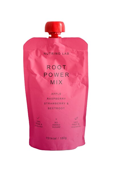NUTRINO LAB ROOT POWER piure morcov, măr, zmeură, căpșună și sfeclă 10 x 180g