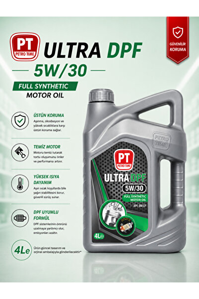 Petro Tıme Ultra Dpf 5w-30 Full Synthetic Motor Yağı 4 Litre