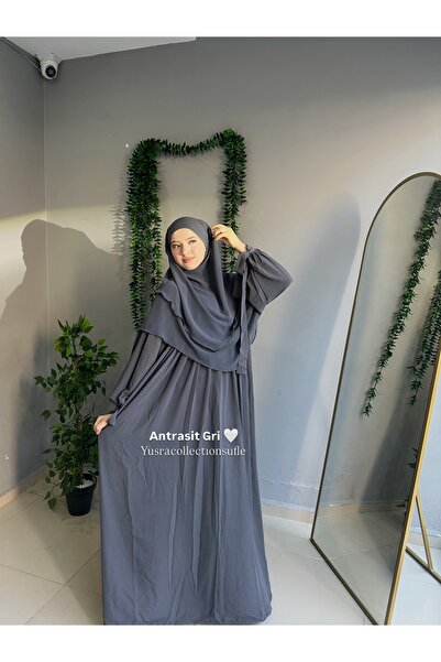 Yüsra Collection Σετ φόρεμα και κοντό σουφλέ Liza 2 τεμαχίων