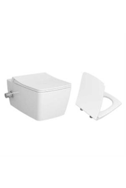 VitrA Metropole VitrAfresh Entegra Ara Musluklu Asma Klozet ve Kapak Takımı, ...