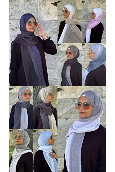 ALDAIYR Double Color Flamed Shawl Digital Degraded