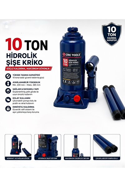 CMC Tools CMC8565 Şişe Kriko 10 Ton Araç Krikosu
