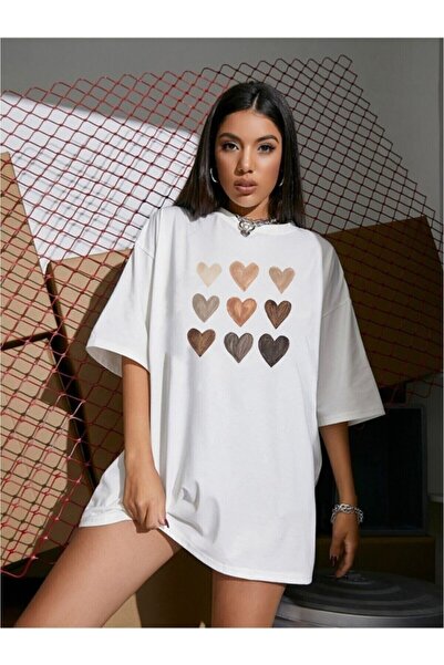 ZEYKON Tricou cu imprimeu oversize