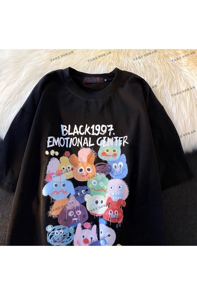 Adrift Y2K Unisex Harajuka Anime Retro Kawai Kuromi T-shirt Kod  Rertr Tarzso...