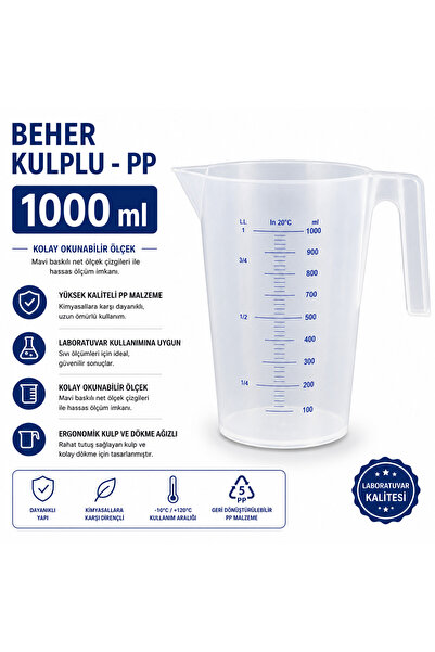 Labolist BEHER - KULPLU - PP- 1000 ml