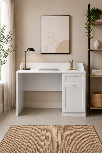 SARMOBİ Terra Çalışma Masası G:120 D:65 Y:75 / Beyaz
