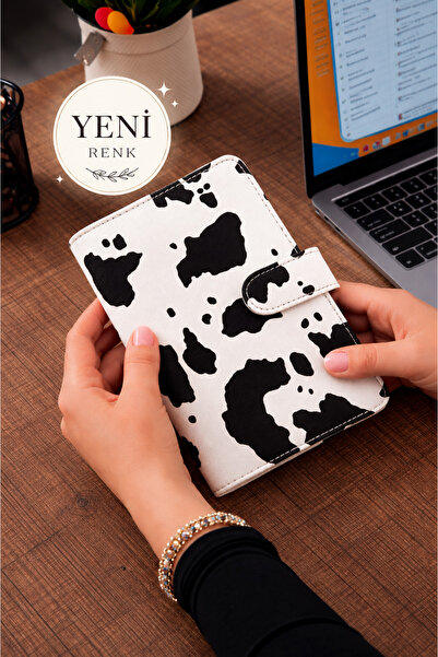 Mint Design Birikim Ajandası - Bütçe Planlayıcı Cüzdan - Dalmaçya Desenli