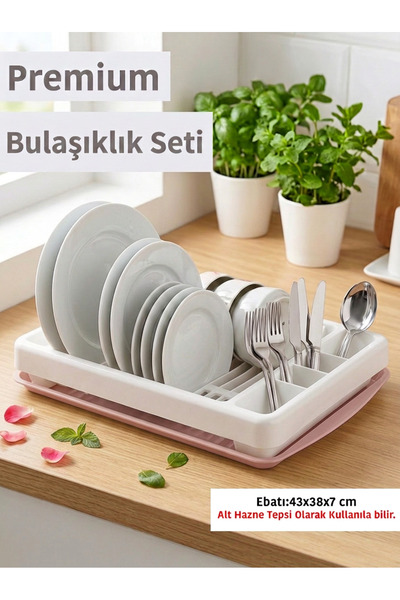 Özmet Fonksiyonel Bulaşıklık ve Kurutma Tepsisi Seti