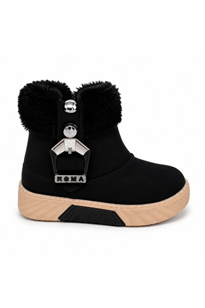 Rexba UNISEX ÇOCUK KAYMAZ TABAN TÜY DETAYLI BOT