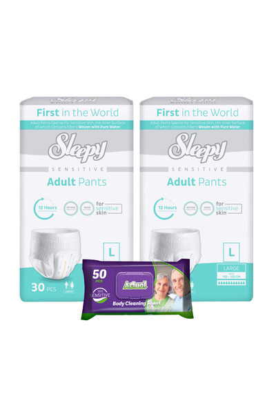 Sleepy 2x SENSITIVE Scutec Scutece pentru adulți Mărimea L 30 bucăți