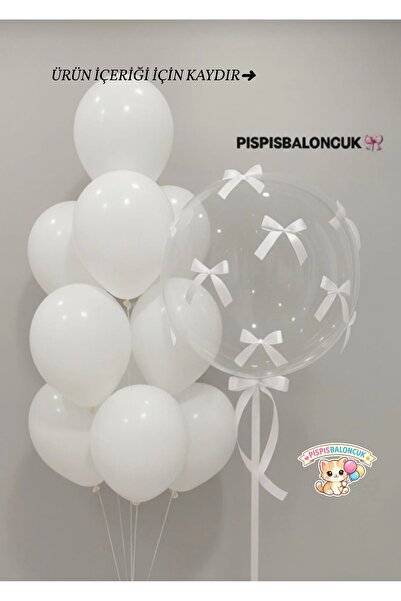 PISPISBALONCUK kurdeleli Balon Seti kurdeleli Bobo coquette doğum günü partis...