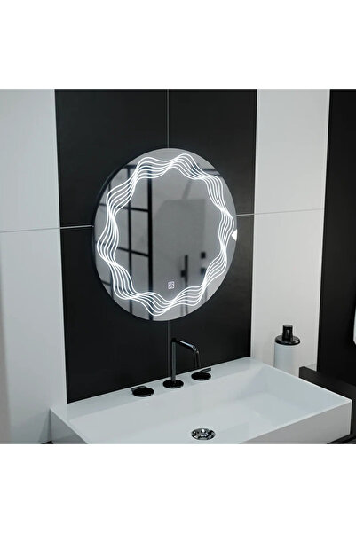 OEM Oglindă rotundă cu LED 60 cm, sistem de dezaburire Flusso Touch, reglabil...