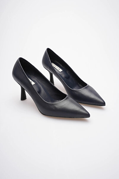 by selvi Lukka Shoes Women's Adal Navy Blue Genuine Leather Inner and Outer 1...