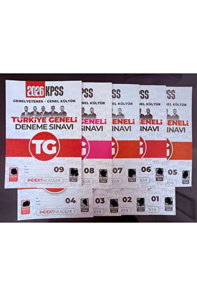 İndeks Akademi Yayıncılık İndeks 2026 KPSS Türkiye Geneli Deneme Sınavları
