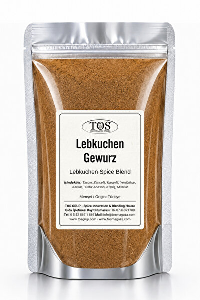 TOS The Organic Spices Lebkuchengewürz Kurabiye Baharatı 250 gr Lebkuchen Coo...