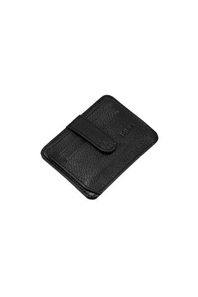 Desa Lerona Black Leather Card Holder