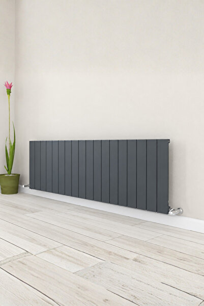 Panel Radiator Aluminum 60cm X 153cm 17 Slices Anthracite Hestia