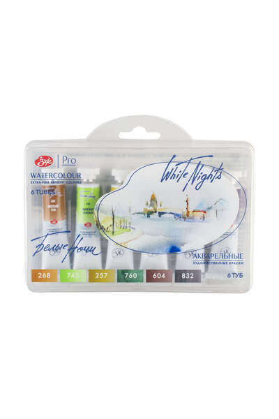 Genel Markalar White Nights Extra-Fine Tüp Sulu Boya Seti 10 ml 6lı Forest La...