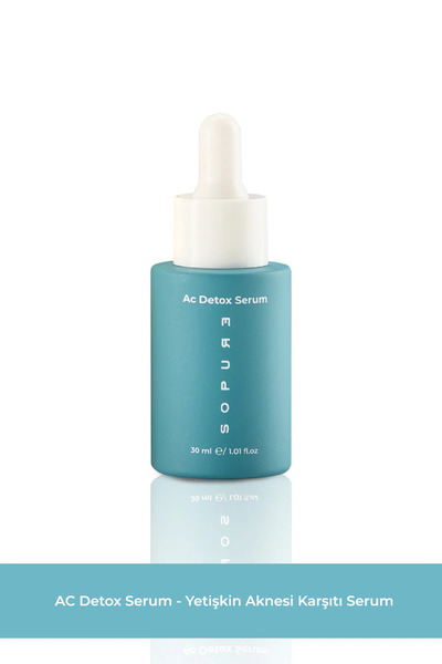 Sopure AC Detox Serum- Karşıtı, Azelaik Asit ve Niasinamid İçeren Yetişkin Ak...