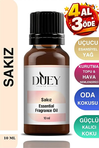 DUEY Sakız Uçucu Yağ Buhurdanlık Yağı Difüzör Esansı Oda Kokusu Esansı Hava N...