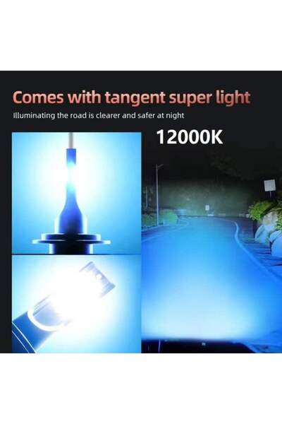 Choice32 H4/9003/HB2 Hi/Lo P1 12000K ice Blue 2Pcs LED Car Headlight H4 H7 H1...