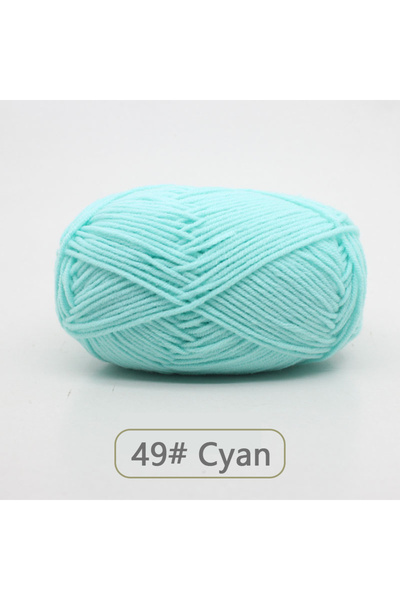 Choice YMX-49 50 جرام خيط صوف ناعم من القطن الحليبي خيط كروشيه مضاد للوبر للح...