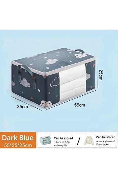 Choice Blue 25X35X55cm 1pc Large/Small Quilt Clothes Storage Bag Moisture Dus...