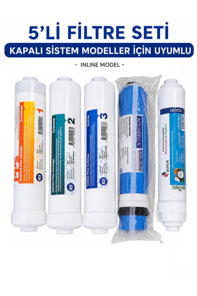 ortimax,ova,conax,lg,Uğur and All Enclosed Case Water Purifier Filter, 5 Li Filter Set-