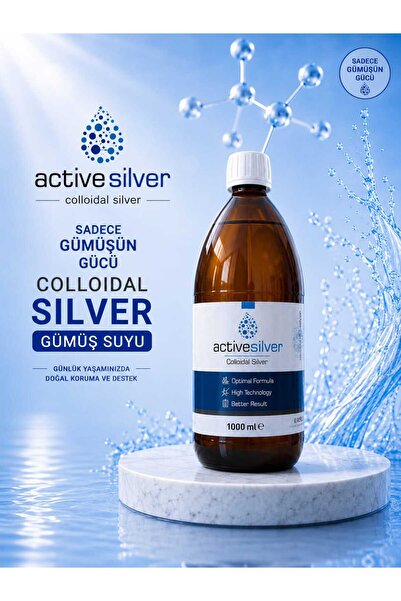 kolloidal Gümüş suyu 25 ppm cam şişe