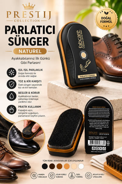 Fabcare Naturel Prestij Ayakkabı Parlatma Süngeri