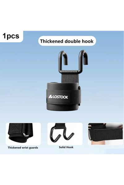 Choice1 1pcs 1/2pcs Pull-Up Assist Hook Fitness Wrist Strap-Perfect for Weigh...