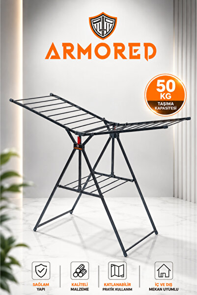 Armored Home Product Zırhlı-kırılmaz-EXTRA KALIN BORULU Sağlam Çamaşır Kurutm...