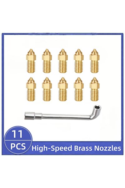 Choice3 0.4MM-10PCS Ender 3 V3 SE Brass Nozzle Kit High-Speed Brass Nozzles 3...