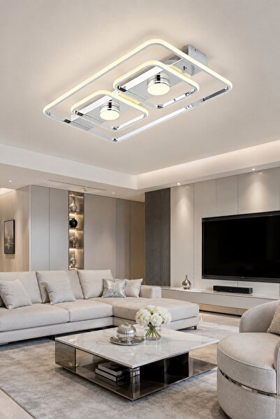 ESSLİGHT Dora 60 Cm Led'li 3 Renk Işık Mod'lu Modern Salon Mutfak Yatak Odası...