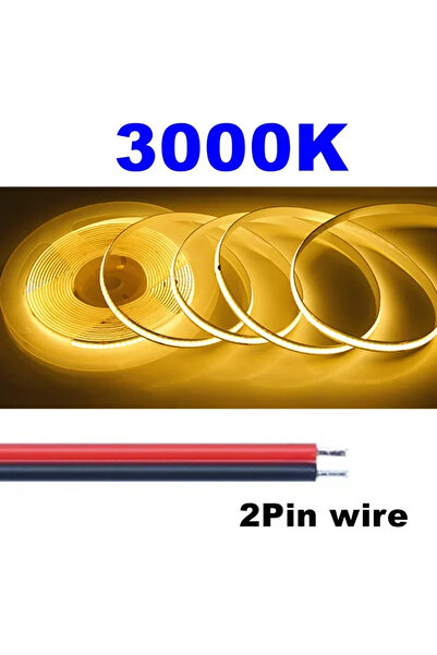 Choice48 شريط إضاءة LED بطول 10 أمتار، 8 مم، 480 مصباح LED، 24 فولت، دافئ، ثن...