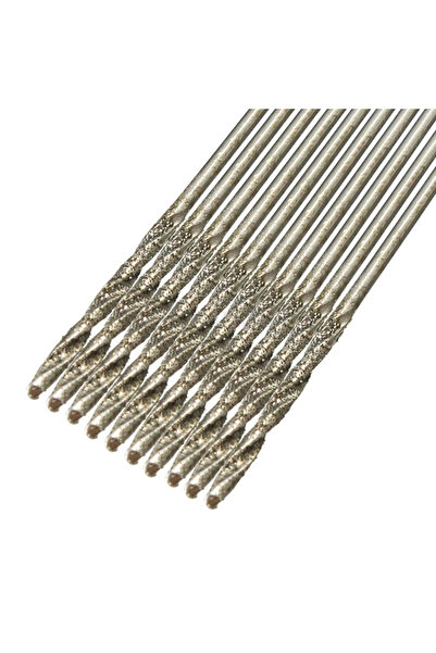 Choice7 Round 1.5mm-10pcs 10Pcs 0.8-3mm Diamond Coated Twist Drill Bit Set HS...