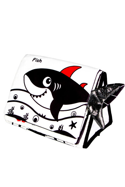 Choice1 shark 1124 Tummy Time Mirror for Babies Black and White Toys Infants ...