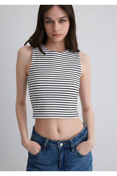 Mavi Crop cu dungi Halter / Croială scurtă 1613118-85407