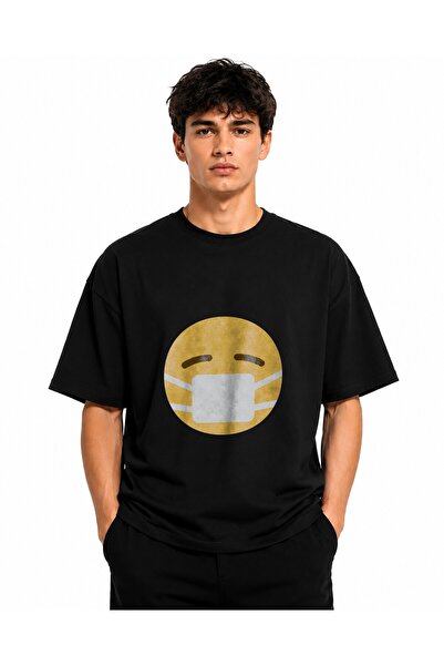 Inscriptie Ουνισέξ Βαμβακερό T-Shirt Υψηλής Ποιότητας  "Μάσκα "