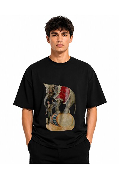 Inscriptie Tricou Unisex Bumbac Premium Casual " Boney elefant "