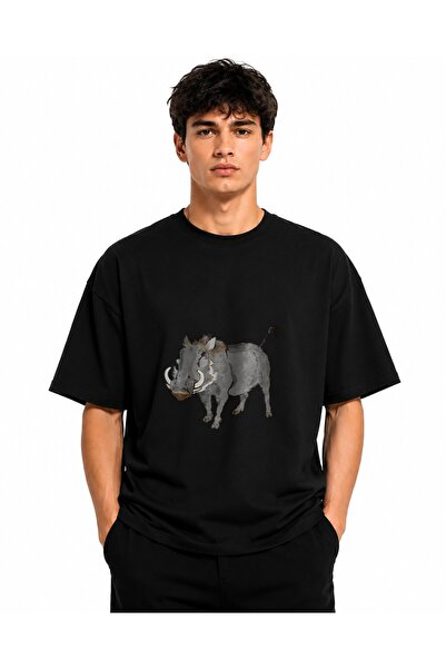 Inscriptie Tricou Unisex Bumbac Premium Casual " Porc gri "