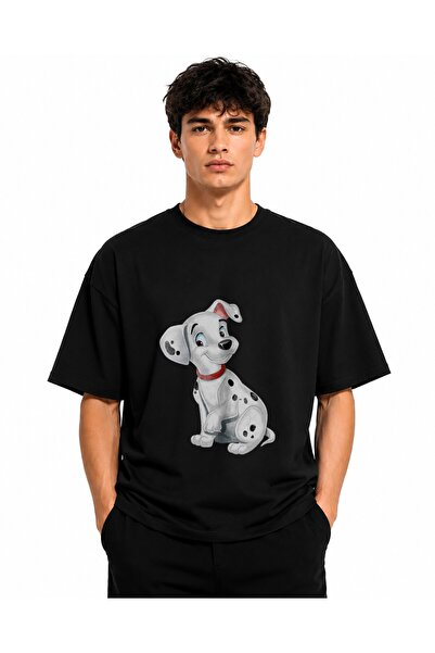 Inscriptie Tricou Unisex Bumbac Premium Casual " Patch dalmatian "