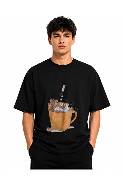 Inscriptie Tricou Unisex Bumbac Premium Casual " Pisici zahar "