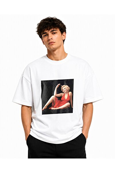 Inscriptie Tricou Unisex Bumbac Premium Casual " Marilyn Monroe foto "