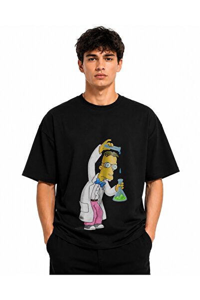Inscriptie Tricou Unisex Bumbac Premium Casual " Simpsons scientist "